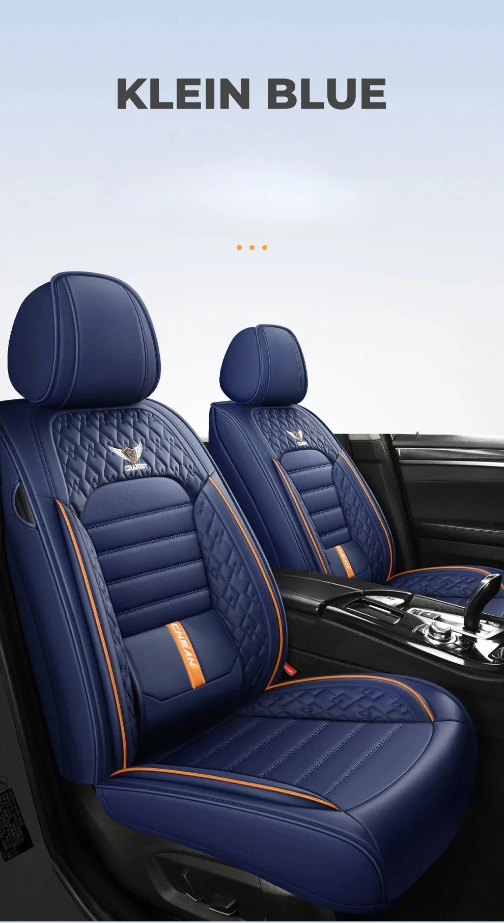 Full-Wrap Leather Car Seat Covers – Durable Universal Fit for All-Season Driving