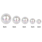 Clear Glitter Ball Cake Toppers – 3-Size Decorative Orbs for Party Events