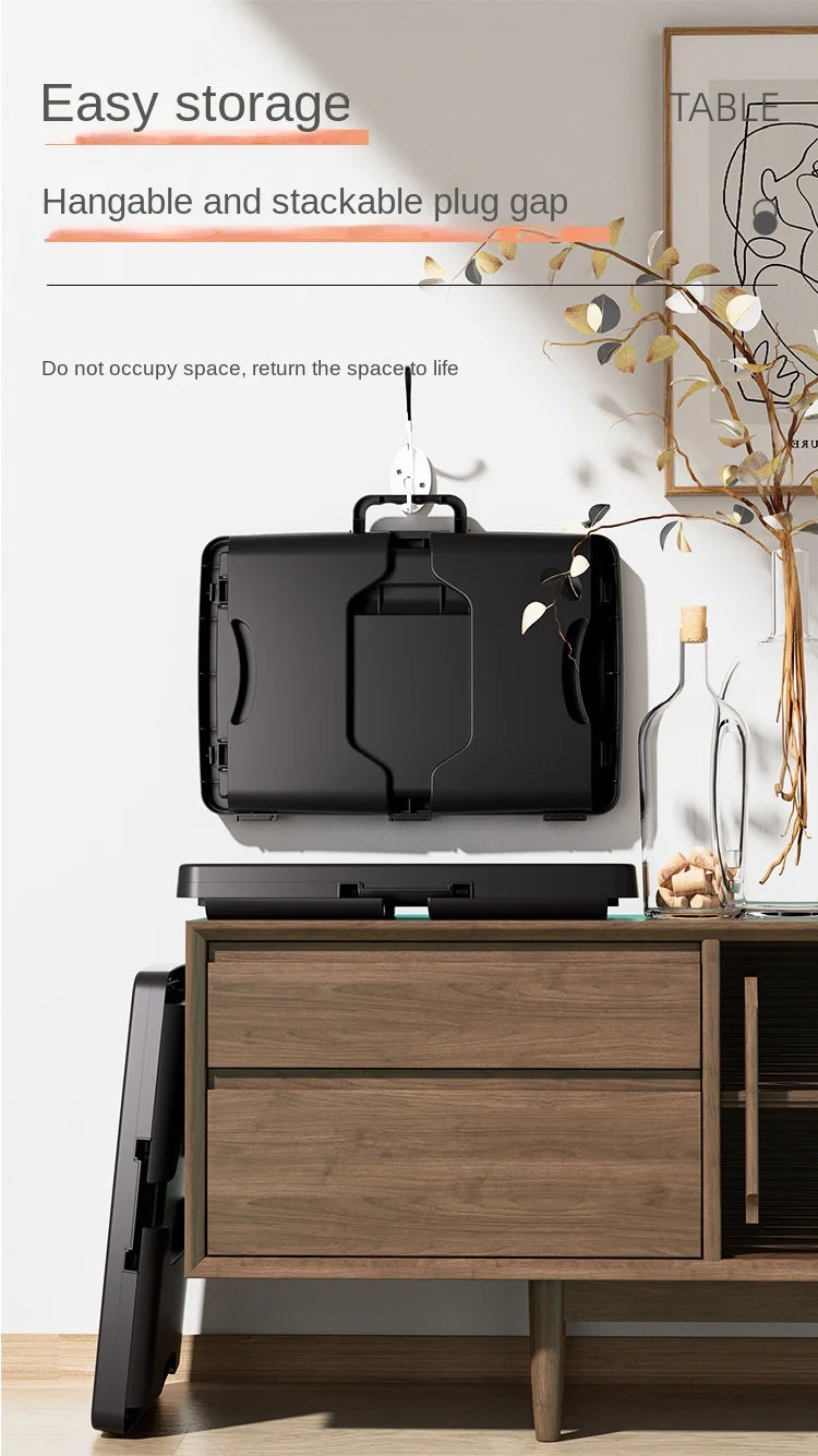 Folding Lap Desk – Portable Laptop Tray with Storage for Bed Work