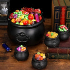 Large Plastic Cauldron – Halloween Candy Holder for Party Decorations