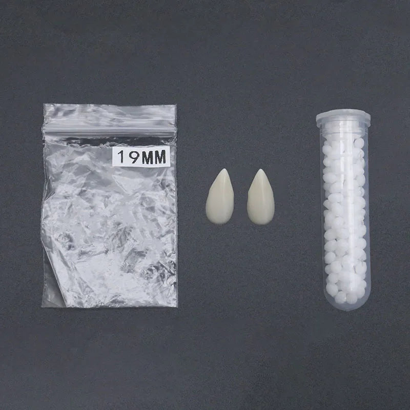 Vampire Fangs with Adhesive – Realistic Dentures for Halloween Cosplay