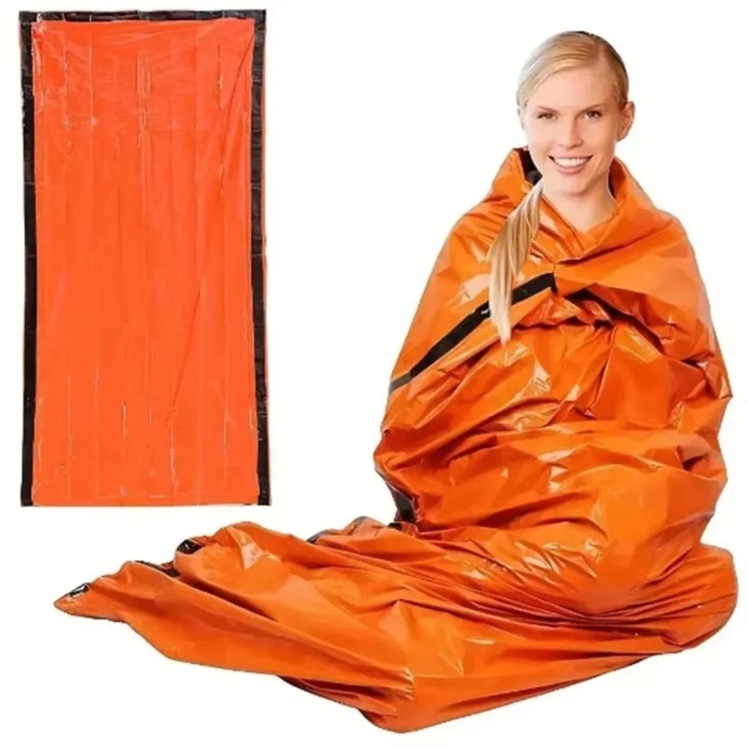 Emergency Thermal Sleeping Bag – Waterproof Mylar Sack for Outdoor Survival