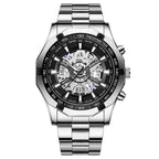Stainless Steel Quartz Watch – Waterproof Luminous Calendar for Business Men