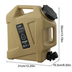 Portable Water Container with Faucet – Large Capacity for Camping and Hiking