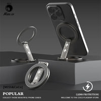 Magnetic Phone Ring Holder – Double-Sided MagSafe Kickstand for Smartphones