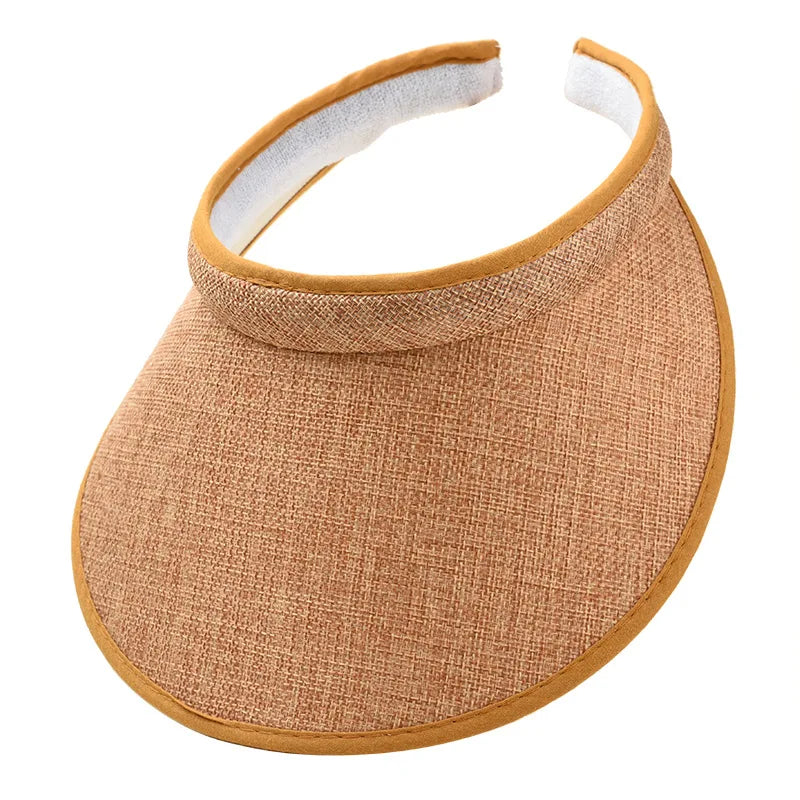 Wide Brim Sun Visor Hat – UV Protection for Outdoor Sports and Beach