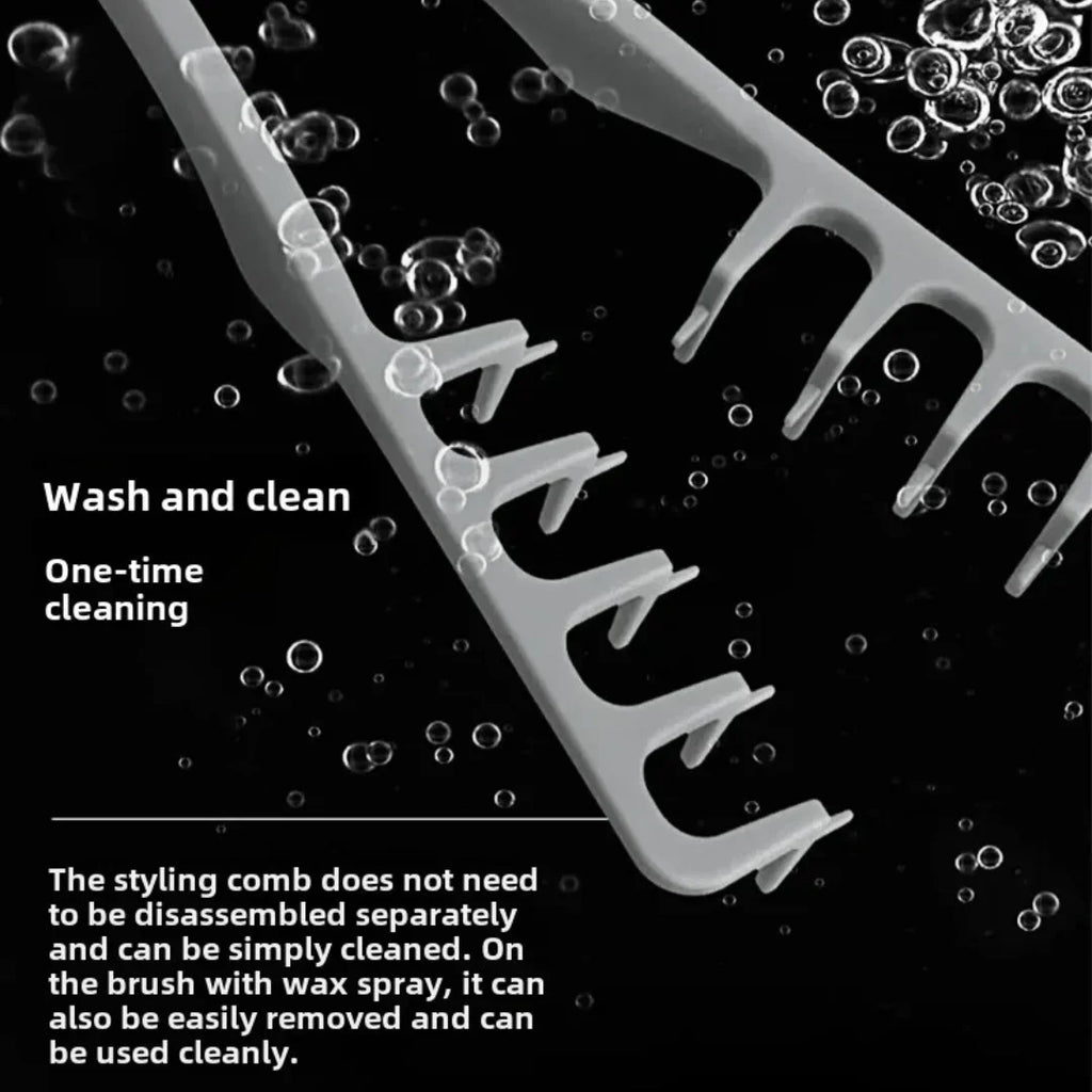 Wide-Tooth Volumizing Comb – Fluffy Texture Tool for Men Hair Styling