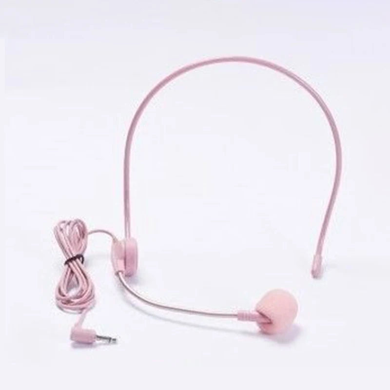 Wired Headset Microphone – Adjustable Hands-free Mic for Teaching Lectures