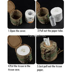 Molle Tissue Dispenser – Tactical Roll Paper Storage for Outdoor Hunting