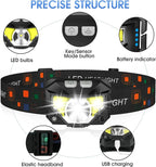 Rechargeable LED Headlamp – Ultra-Light Waterproof Light for Outdoor Sports