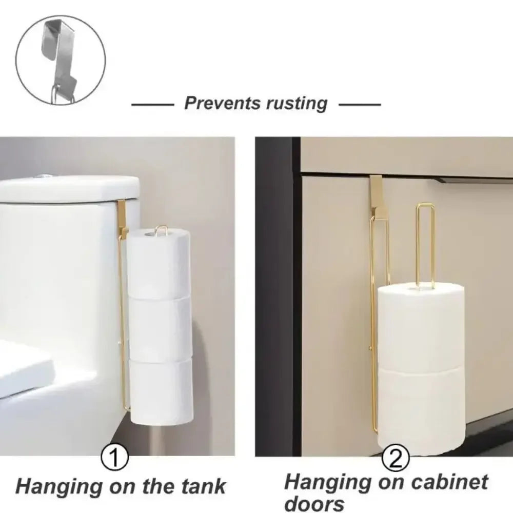 Wall Mounted Paper Towel Holder – Adhesive Bathroom Kitchen Organizer