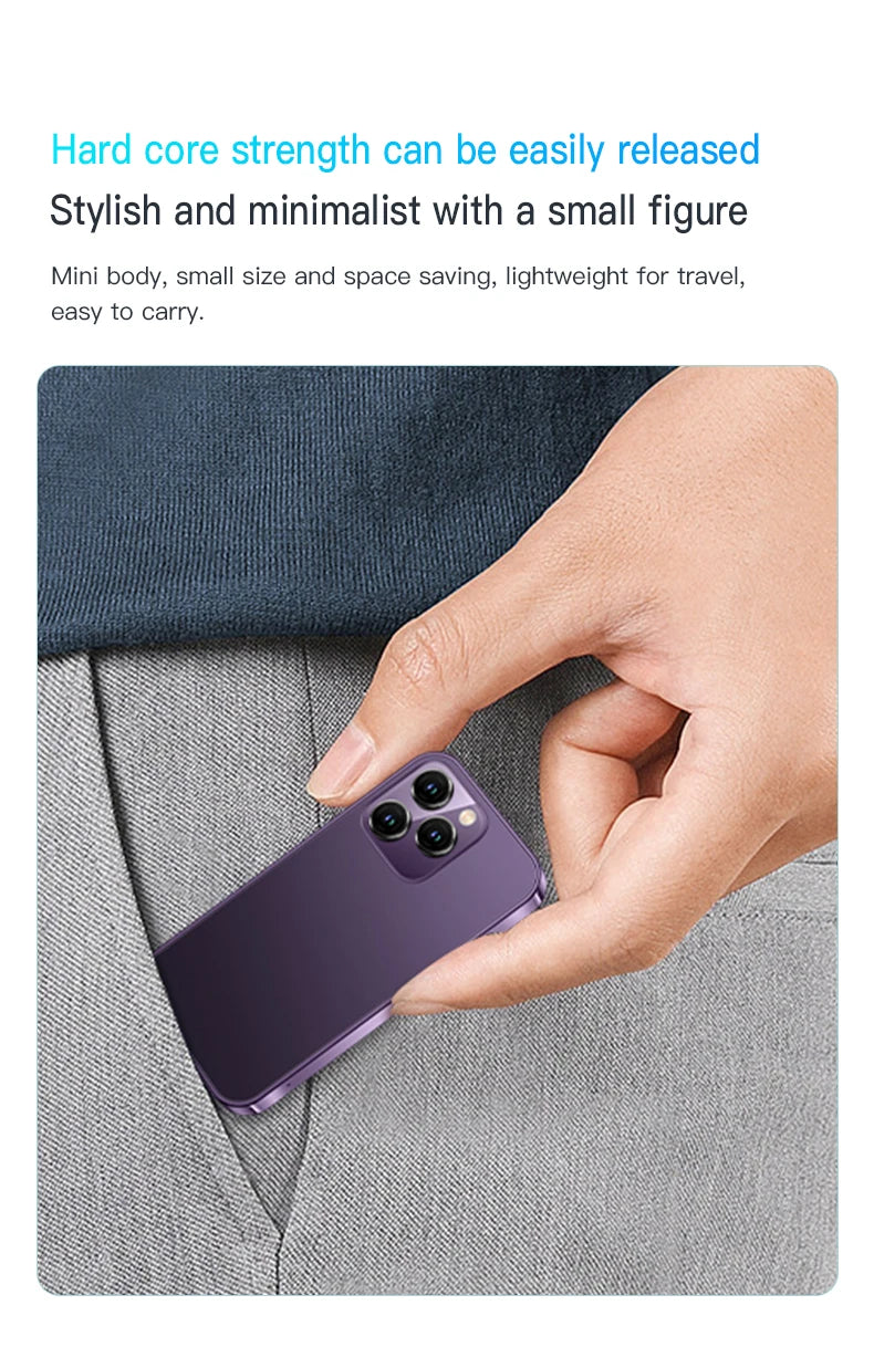 Mini Smartphone – 3.0 Inch Display with Facial Recognition for Android