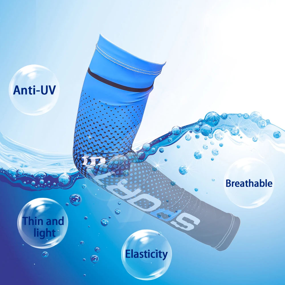 Ice Silk Arm Sleeves – UV Protection for Outdoor Cycling and Sports