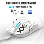 Wireless Gaming Mouse – Rechargeable RGB Ergonomic Silent Optical Mouse for Laptop