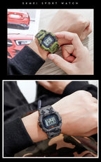Digital Sport Watch – Multifunctional Retro Timepiece for Men