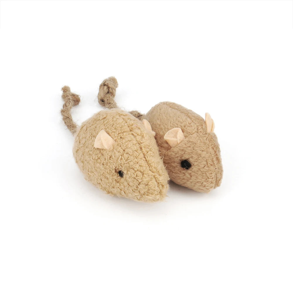 Plush Catnip Mice – Interactive Toy for Kitten Play and Exercise