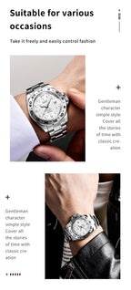 Luxury Steel Quartz Watch – Waterproof Military Sport Accessory for Men
