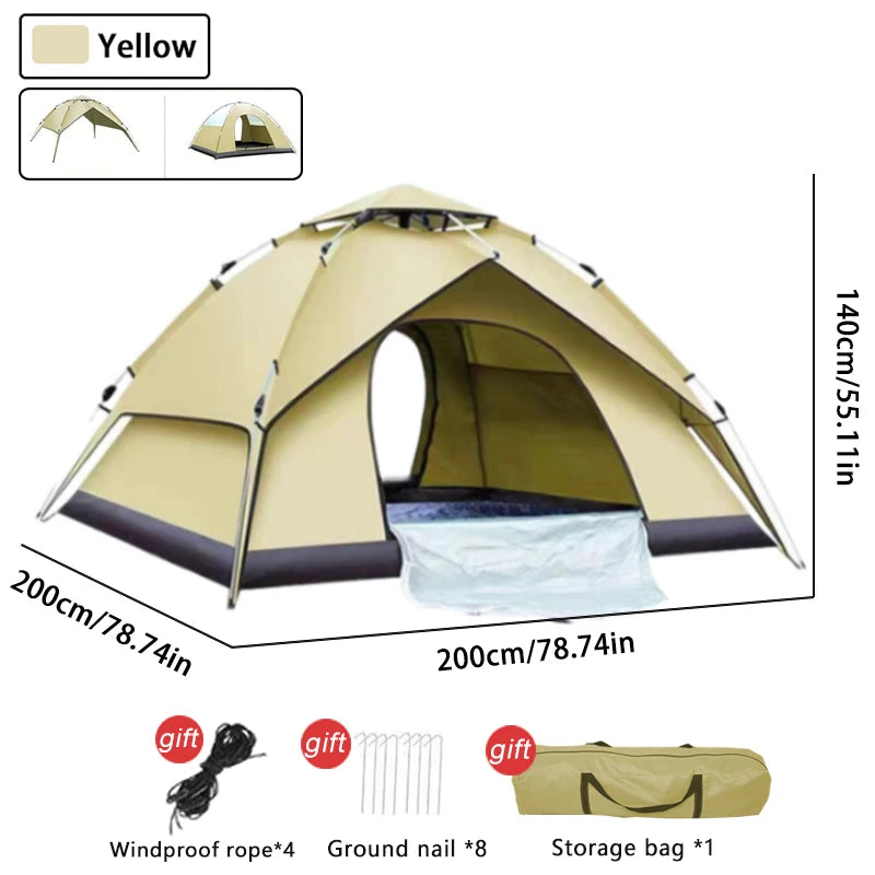 Automatic Camping Tent – Waterproof Double-Deck Shelter for Outdoor Travel