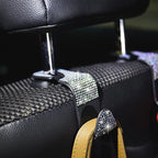 Artificial Diamond Car Hooks – Bling Hidden Seat Hanger for Car Organization