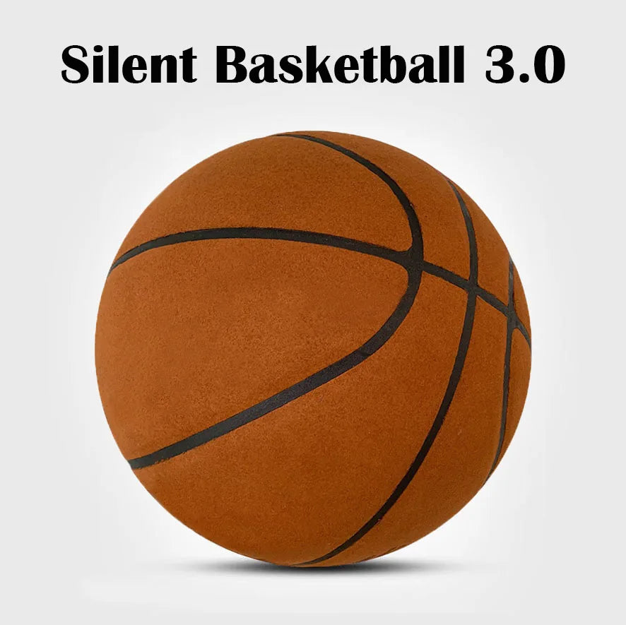 Silent Foam Basketball – Size 7 Airless Ball for Indoor Dribbling Training