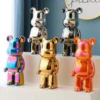 Ceramic Bear Figurine – Aesthetic Luxury Sculpture for Modern Home Decor