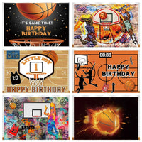Basketball Stadium Photography Backdrop – Sport Theme for Kids Birthday Party