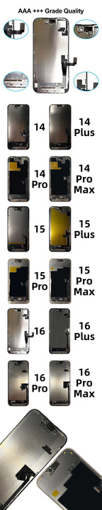 OLED Display Screen Replacement for iPhone 13 14 15 16 Pro Max with Touch