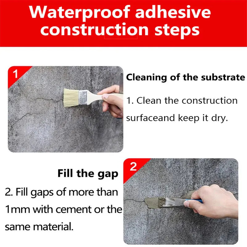 Invisible Waterproof Sealant – Transparent Coating for Home Leak Repairs