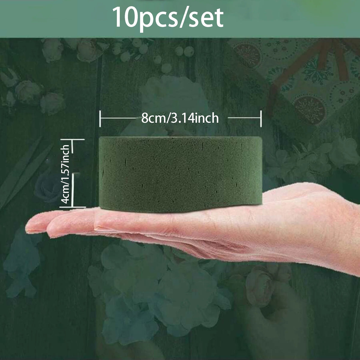 Round Floral Foam Blocks – Dry Artificial Flower Mud for DIY Arrangements