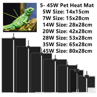 Adjustable Reptile Heat Mat – Terrarium Heating Pad for Pet Habitat