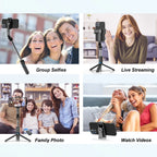 42-Inch Selfie Stick Tripod – Extendable Bluetooth Mount for Travel Vlogging