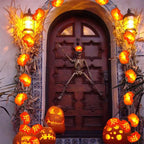 Mexican Marigold Garland LED Lights – Artificial Flower Decor for Day of the Dead