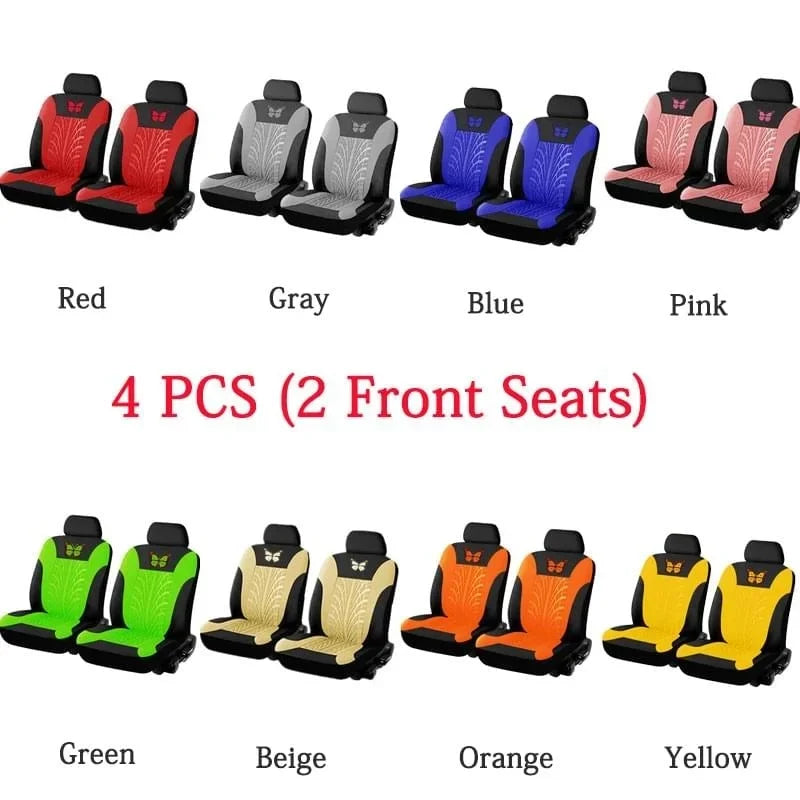 Butterfly Embroidered Car Seat Covers – Universal Auto Interior Accessories