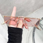 Vintage Square Metal Sunglasses – UV400 Retro Eyewear for Men and Women