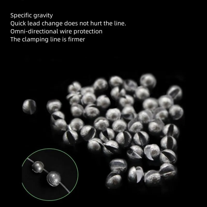 Round Lead Fishing Sinkers – Assorted Weight Kit for Freshwater Angling