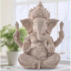 Sandstone Ganesha Elephant Statue – Handcrafted Figurine for Home Decor