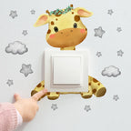 Animal Wall Decals – Self-Adhesive Nursery Stickers for Kids Bedroom Decor