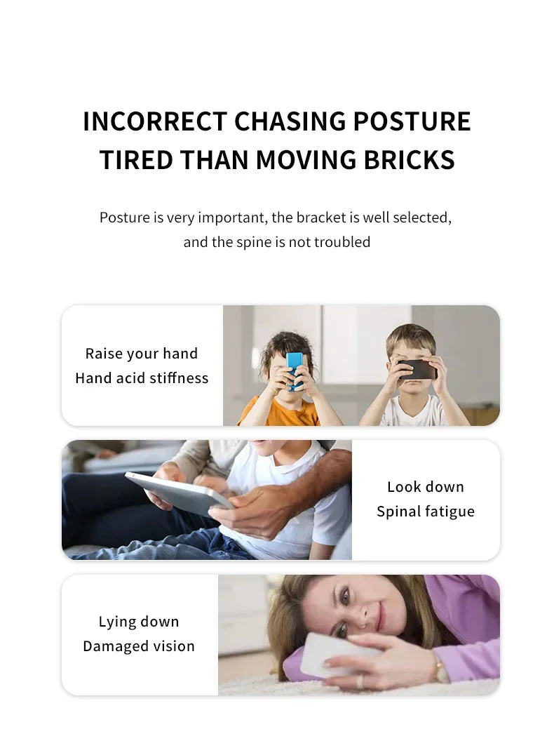Foldable Desk Phone Holder – Adjustable Mount Stand for Tablets and Smartphones
