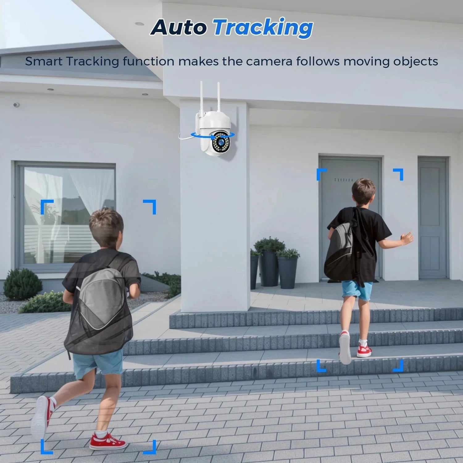 Wireless PTZ Security Camera – 5MP HD WiFi Motion Tracking for Outdoor Home