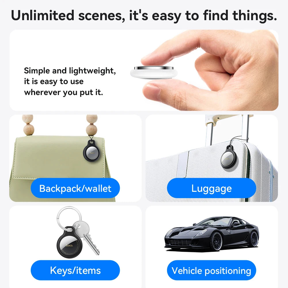 Bluetooth GPS Smart Tracker – Anti-Lost Positioning for Pets Keys and Wallets