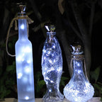 Solar Wine Bottle LED Fairy Lights – Decorative Garland for Home and Weddings