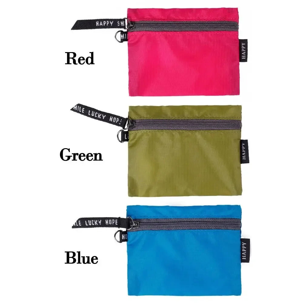 Waterproof Zipper Storage Pouch – Portable Organizer for Travel and Outdoor Hiking