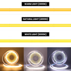 Flexible COB LED Strip Light – High Density Battery Powered for Night Decor