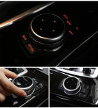 IDrive Multimedia Button Decals – Adhesive Interior Trim for BMW Models