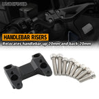 Motorcycle Handlebar Risers – Aluminum Clamp Backs for Yamaha TMAX 560