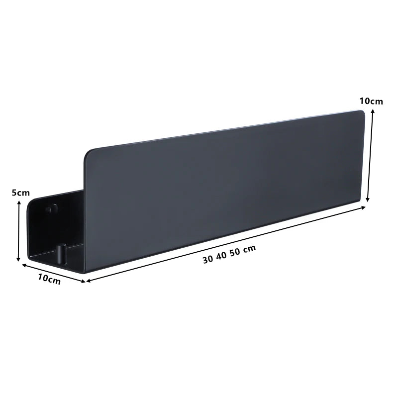 Aluminum Bathroom Shelf – Wall Mounted Storage Rack for Shower and Kitchen