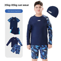 Boys Two-Piece Swimsuit – UV Protection Swimwear for Summer Swimming