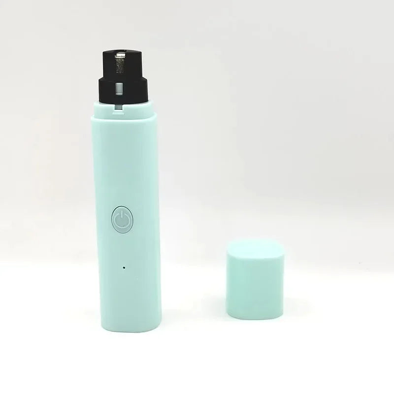 Electric Pet Nail Grinder – USB Rechargeable LED Grooming Tool for Cats and Dogs