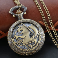 Steampunk Quartz Pocket Watch – Bronze Necklace Pendant for Vintage Cosplay