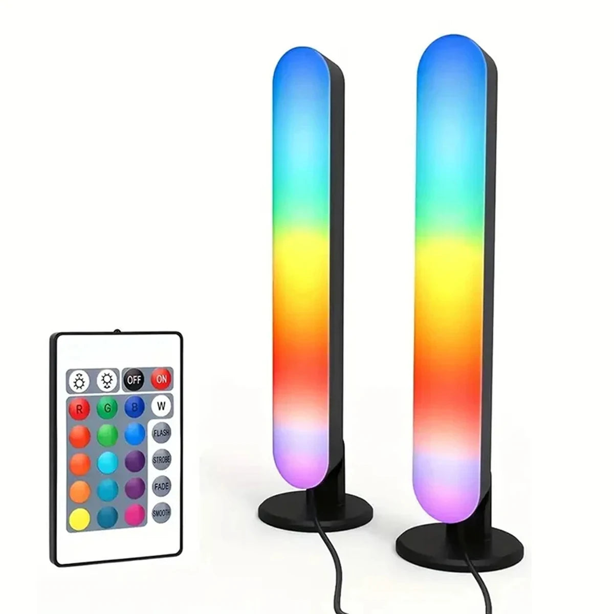 RGB LED Strip Lights – Music Sync Remote Control for Room Atmosphere Decoration